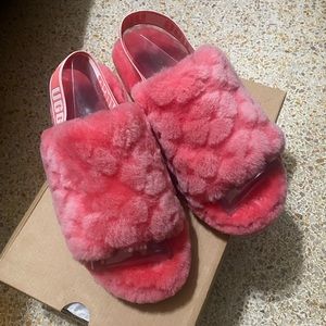 Ugg Fluff Yeah Slides - Poppy